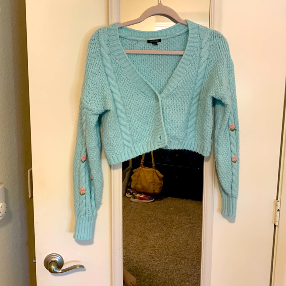 Wild fable cottagecore cropped sweater